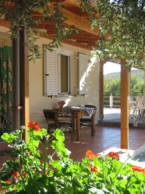 Veranda van ons vakantiehuis